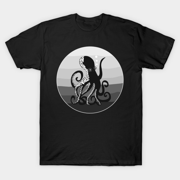 Octopus design T-Shirt by Asafee's store